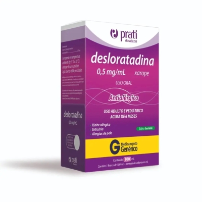 Desloratadina 0,5mg/ml Xarope 100ml Genérico Prati Donaduzzi