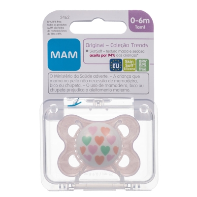 Chup mam original trends 0-6 meses rosa