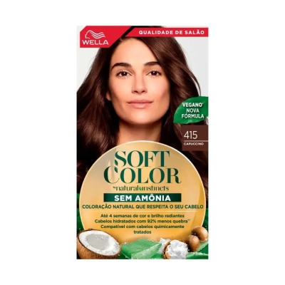 Tinta de Cabelo Semi-Permanente Soft Color Cafés Especiais - 415 Cappuccino
