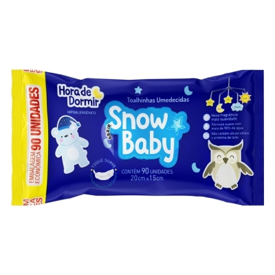 Toalha umed snowbaby h.dormir 90 un