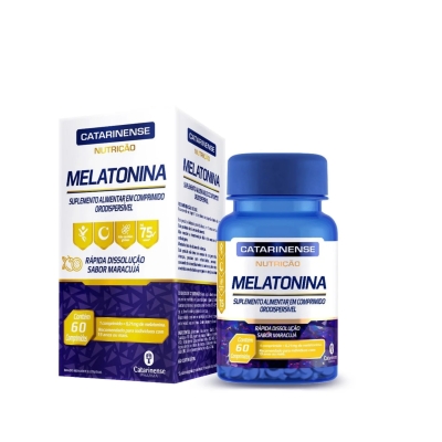 Melatonina Catarinense 0,21mg Maracujá 60 Comprimidos 