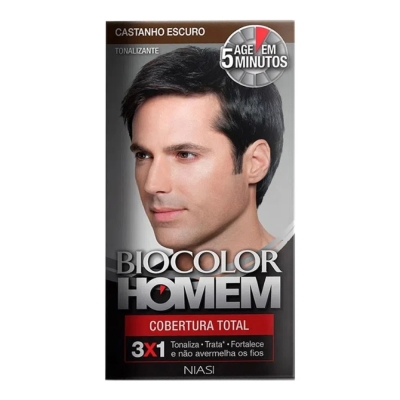 Tint biocolor homem 40ml castanho escuro 