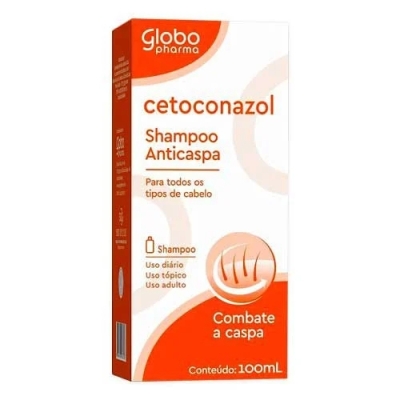 Cetoconazol 20mg/ml Shampoo Anticaspa 100ml Genérico Globo