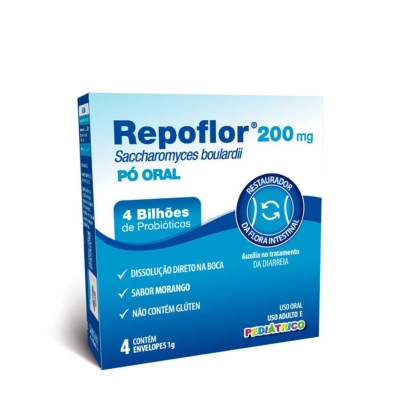 Repoflor pediatrico 200mg 4 env legrand