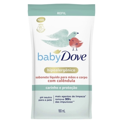 Sabonete Líquido Dove Baby Hidratação Sensível Refil 180ml 