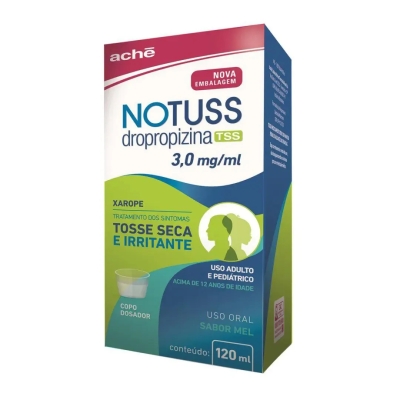 Notuss Dropropizina 3mg/ml Xarope Sabor Mel 120ml