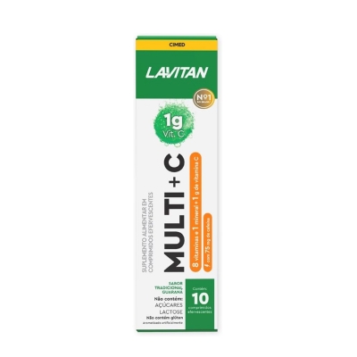 Lavitan multi+c 10 cpr eferv guarana cimed