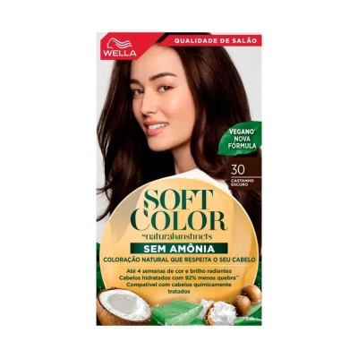 Tinta de Cabelo Semi-Permanente Soft Color - 30 Castanho Escuro