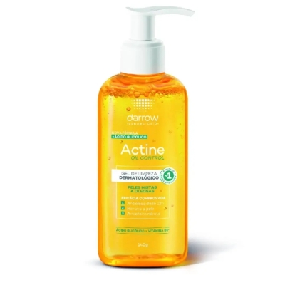 Actine Oil Control Gel de Limpeza Facial Peles Mistas a Oleosas 140g