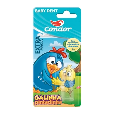 Escova Dental Condor Baby Galinha Pintadinha Massageadora Extra Macia