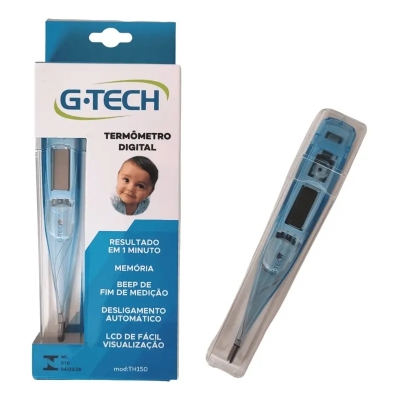 Termômetro Clínico Digital Febre G-tech Th150 Azul