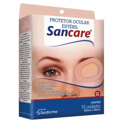 Protetor Ocular Estéril Grande Sancare 10 Unidades