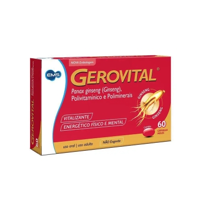 Polivitamínico Gerovital 60 Cápsulas