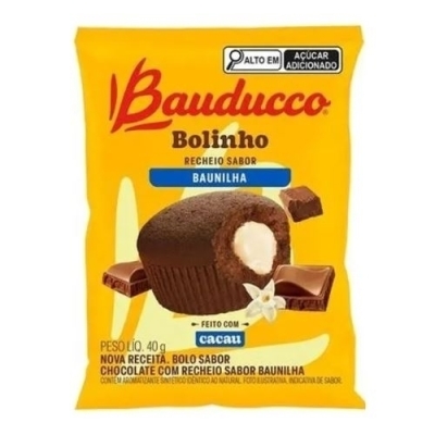 Bolinho Bauducco Chocolate com Baunilha 40g