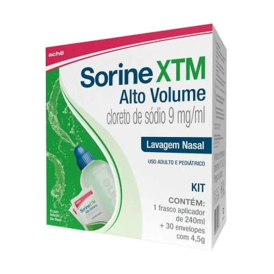 Kit Sorine XTM Alto Volume 9 mg/ml 30 Envelopes com 4,5g cada + 1 Frasco Aplicador de 240ml