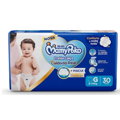 Fralda Mamypoko Calca Mega G 30 Unidades