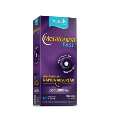 Suplemento Alimentar Equaliv Melatonina 0,21mg 120 Comprimidos