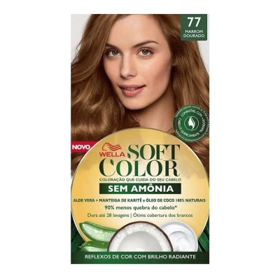 Tinta de Cabelo Semi-Permanente Soft Color - 77 Marrom Dourado