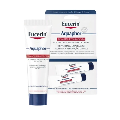 Kit Pomada Reparadora Intensiva Eucerin Aquaphor DuoPack 2 Unidades