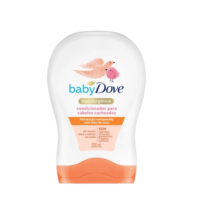 Condicionador Hidratação Dove Baby Enriquecida com Óleo de Coco Frasco 200ml