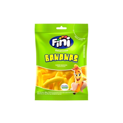 Balas de Gelatina Fini Bananas 80g