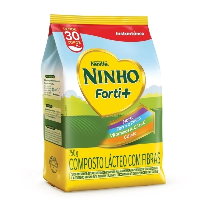 Composto Lácteo Ninho Instantâneo Forti+ Fibras Sachê 750g