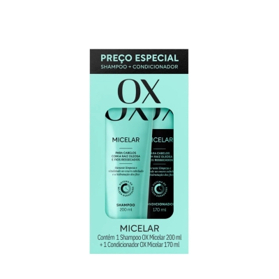 Kit OX Micelar Shampoo 200ml + Condicionador 170ml
