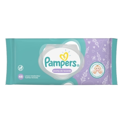 Lencos umed pampers lavanda 48 un