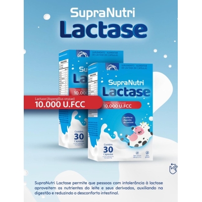 Suplemento Alimentar SupraNutri Lactase 30 Cápsulas