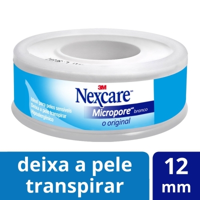 Fita micropore nexcare branco 1.2cmx4.5mt
