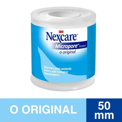 Fita Micropore Nexcare Branca 50mm x 4,5m