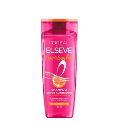 Shampoo Super Alinhador Elseve Liso dos Sonhos 400ml