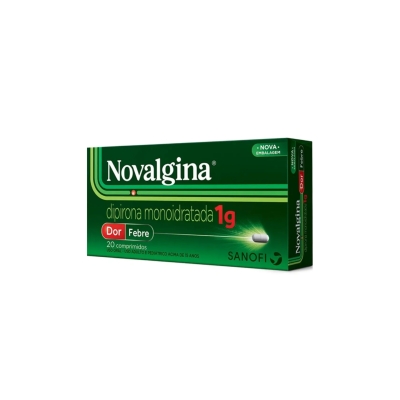 Novalgina Dipirona 1g 20 Comprimidos