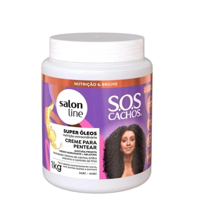 Creme para Pentar Gel Creme Sos Cachos Super Óleos 1kg