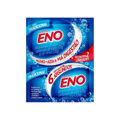 Sal de Fruta Eno Tradicional Pó Efervescente 5g 2 Envelopes
