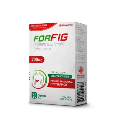 Forfig Silimarina 200mg 20 Cápsulas