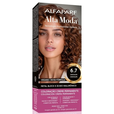 Tintura Alta Moda 6.7 - Castanho Luminoso Claro 150g