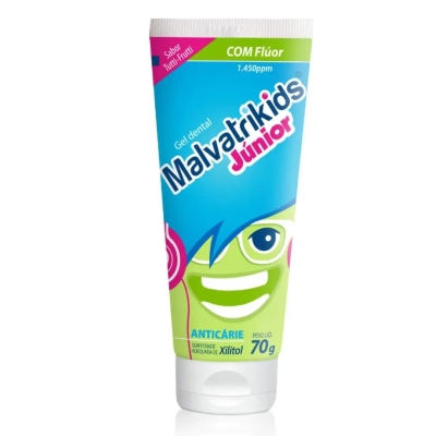 Gel Dental Infantil Malvatrikids Júnior Anticárie 70g