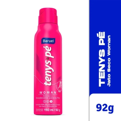 Desodorante para os pés Tenys Pé Feminino Jato Seco 150ml