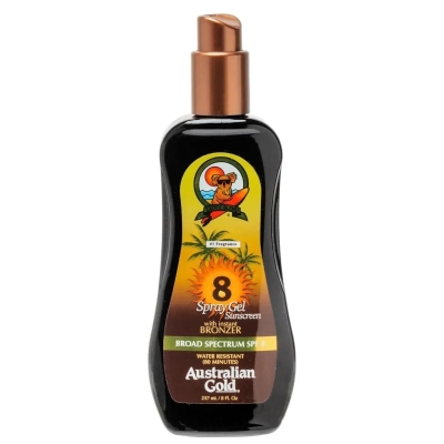 Bronzeador Australian Gold Instant Bronzer FPS 8 Corporal Spray Gel 237ml