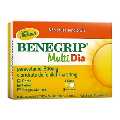 Benegrip multi dia 12 comprimidos