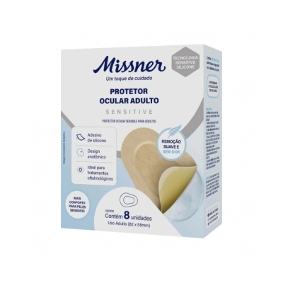 Protetor Ocular Missner Adulto Silicone 8 Unidades 