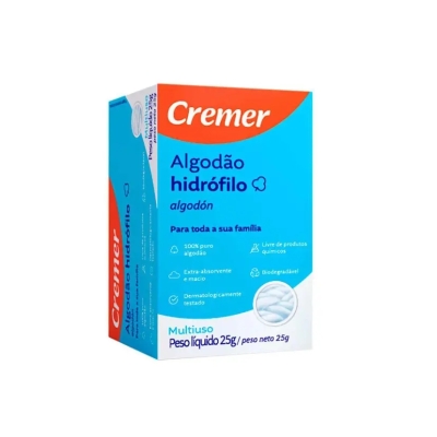 Algodão Hidrófilo Cremer 25g