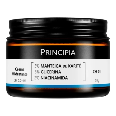 Creme Hidratante Principia Skincare CH-01 5% Manteiga de Karité + 5% Glicerina + 2% Niacinamida 50g