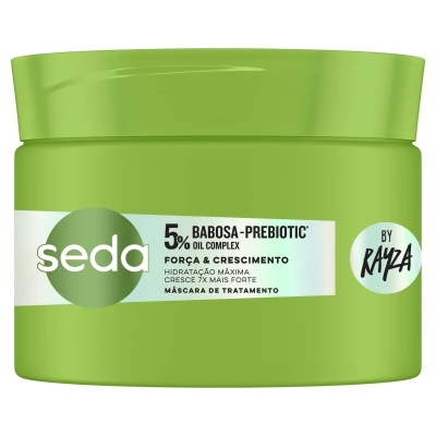 Máscara de Tratamento 5% Babosa-Prebiotic Oil Complex Seda by Rayza Força & Crescimento 300ml