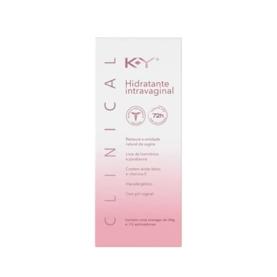 Hidratante Intravaginal K-Y Clinical 30g + 10 aplicadores