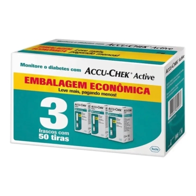 Tiras-teste de Glicemia Accu-Chek Active 150 Unidades