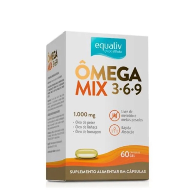 Equaliv Ômega Mix 3-6-9 1000mg 60 cápsulas