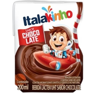 Bebida Láctea Italakinho UHT Chocolate 200ml