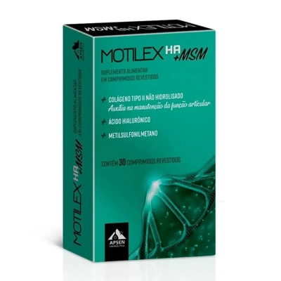 Suplemento Alimentar Motilex HA + MSM 30 Comprimidos